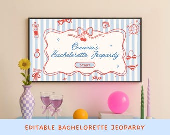 Jeux EVJF pour enterrement de vie de jeune fille Jeux PowerPoint modifiables Jeopardy Jeopardy sur Canva Jeux amusants pour la douche nuptiale Hen Do