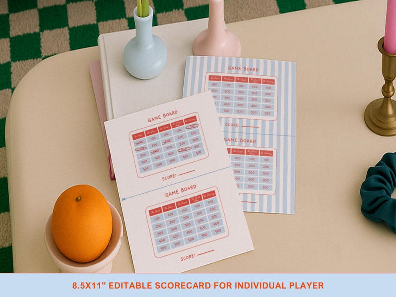 Bachelorette Jeopardy Party Games for Hen Party Editable Bridal Jeopardy Powerpoint Games in Canva Jeopardy Fun Bridal Shower Games Hen Do image 5