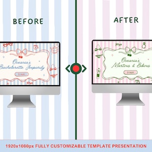 Bachelorette Jeopardy Party Games for Hen Party Editable Bridal Jeopardy Powerpoint Games in Canva Jeopardy Fun Bridal Shower Games Hen Do image 7