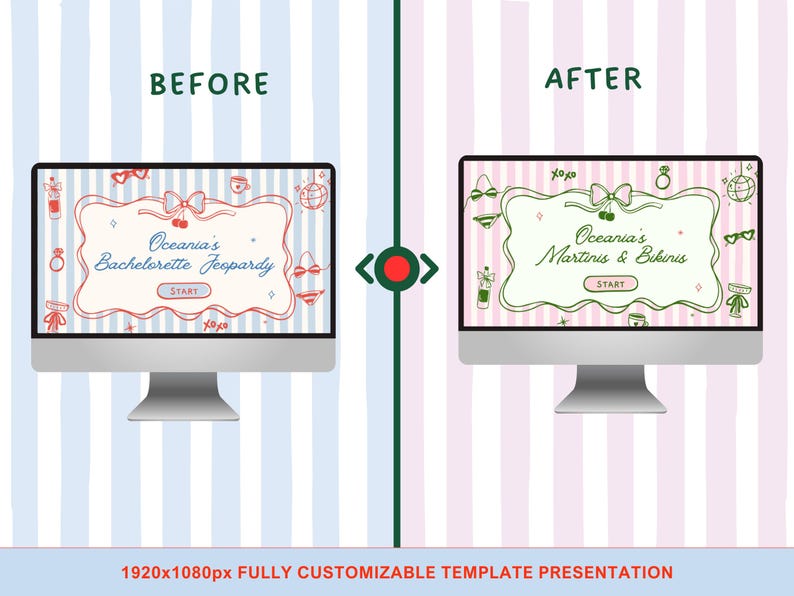 Bachelorette Jeopardy Party Games for Hen Party Editable Bridal Jeopardy Powerpoint Games in Canva Jeopardy Fun Bridal Shower Games Hen Do image 7