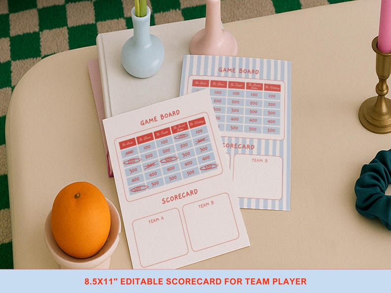 Bachelorette Jeopardy Party Games for Hen Party Editable Bridal Jeopardy Powerpoint Games in Canva Jeopardy Fun Bridal Shower Games Hen Do image 6