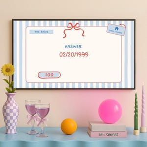 Bachelorette Jeopardy Party Games for Hen Party Editable Bridal Jeopardy Powerpoint Games in Canva Jeopardy Fun Bridal Shower Games Hen Do image 4