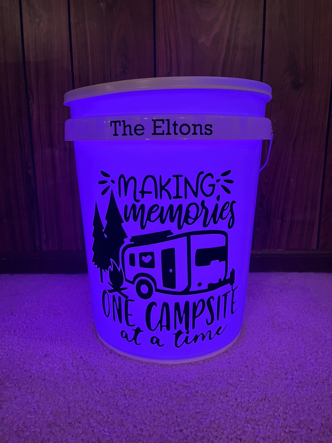 Light up Camping Bucket Etsy