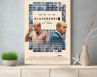 BlackBerry Movie Poster 2023 Film - Room Decor Wall Art - Poster Gift - Canvas Prints