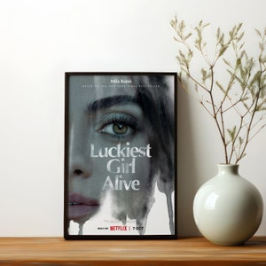 Luckiest Girl Alive Movie Poster 2022 Film Room Decor Wall Art Poster Gift Canvas Prints image 3