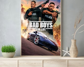 Bad Boys for Life Movie Poster 2020 Film - Room Decor Wall Art - Poster Gift - Canvas Prints