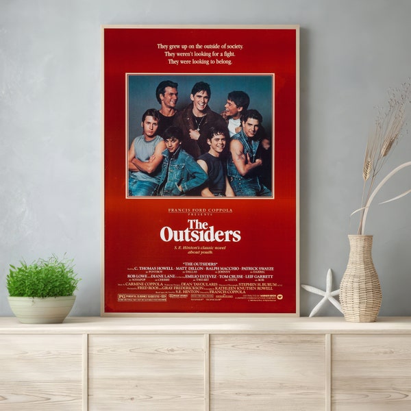 The Outsiders Movie Poster 1983 Film - Room Decor Wall Art - Poster Gift - Canvas Prints