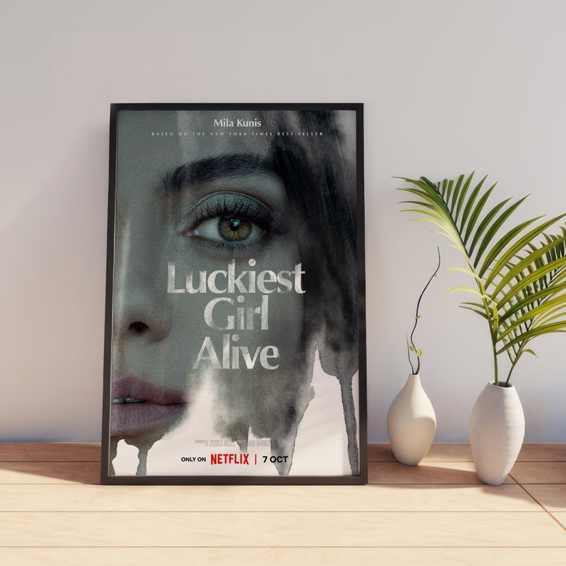 Luckiest Girl Alive Movie Poster 2022 Film Room Decor Wall Art Poster Gift Canvas Prints image 2