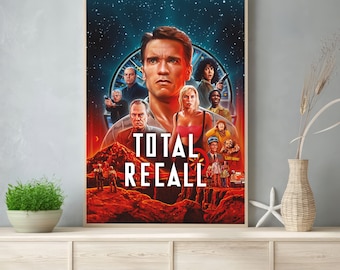 Total Recall Movie Poster 1990 Film - Room Decor Wall Art - Poster Gift - Canvas Prints