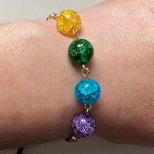 Final Fantasy VII Choose your Materia Bracelet, Final Fantasy adjustable cord bracelet