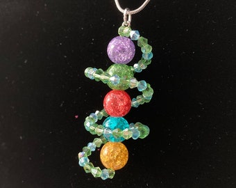 Final Fantasy VII Inspired Holy Materia Necklace - Handmade