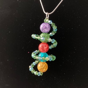 Final Fantasy VII Mako Materia Necklace FFVII Final Fantasy 7 Final Fantasy FF7