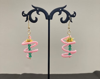 Final Fantasy VII Reunion Flower Earrings FFVII Final Fantasy 7 Final Fantasy FF7 Aerith