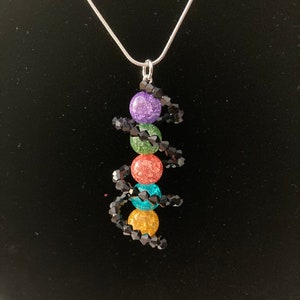 Final Fantasy VII Shadow Materia Necklace FFVII Final Fantasy 7 Final Fantasy FF7