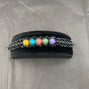 Final Fantasy VII Shadow Materia Bracelet FFVII Final Fantasy 7 Final Fantasy Bracelet FF7