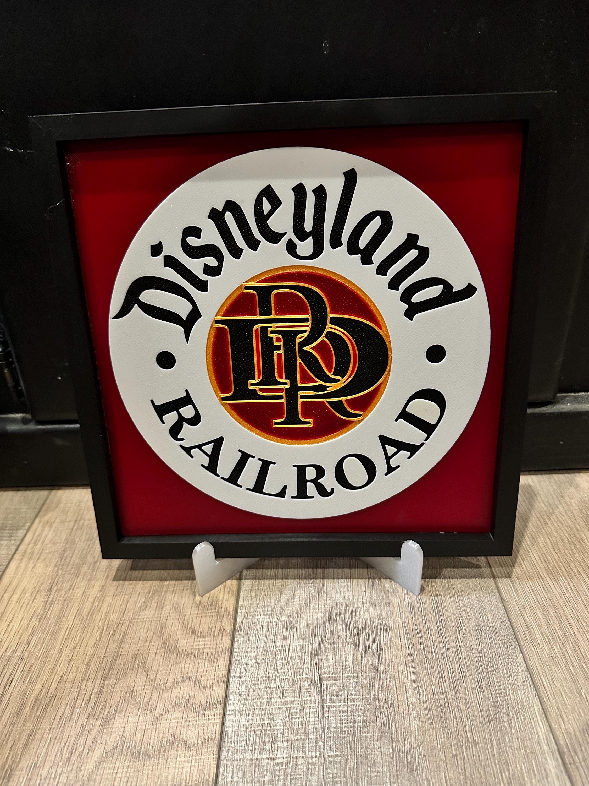Disneyland Railroad Sign - Etsy