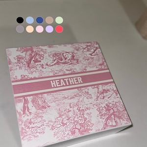 Caja de propuesta de Toile de Jouy personalizada ¿Serás mi dama de honor? / Regalo de recuerdo chinoiserie / Caja de recuerdos de boda personalizada / Despedida de soltera