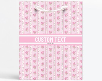 Personalisierte Geschenktasche | Individuell | Love Shack Ausgefallene Inspiriert | Brautjungfer | Brautparty | Mädchen | Bevorzugungs-Tasche | Geburtstag | Niedlich | Blumenmuster