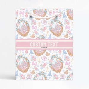 Magical | Disney | Favor Bag | Personalized Gift Bag | Custom | Cute | Girly | Pastel | Toile | Party Favor | Must Have | Watercolor