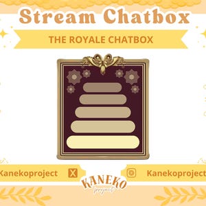 The Royale Chat Widget, Customizable Chat Box for Twitch and YouTube Streamers (StreamElements) Halloween The Royale Chatbox, Clasic Chatbox