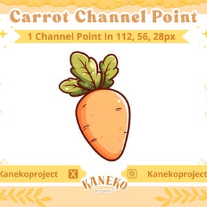 Carrot Twitch Channel Points, Twitch Channel Point Icon, Twitch Emotes, Stream Emotes, Channel Point Redeem, Flower Stream, Channel Point