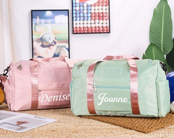 Monogrammed Weekender Bag Bolsa de viaje personalizada Bolsa de viaje Bolsa de viaje Mujeres Bolsa de viaje GYM Bolsa de viaje para mujeres Regalo para su cumpleaños, familia