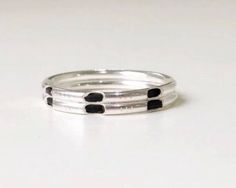 Elephant tail ring in silver