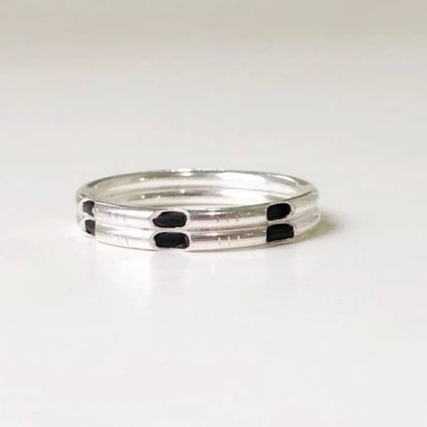 Elephant tail ring in silver