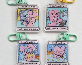 I can't wait to get home and... Acrylic Charm