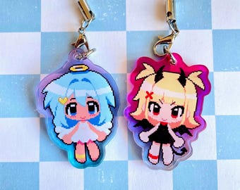 Angel and Devil Acrylic Charms