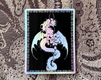Dragon Holographic Vinyl Sticker