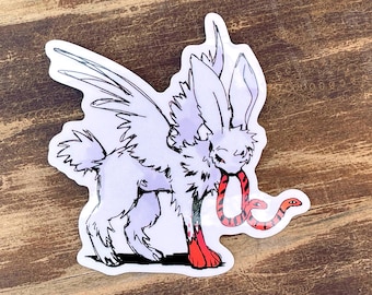 Bunny Vermin Clear Vinyl Sticker