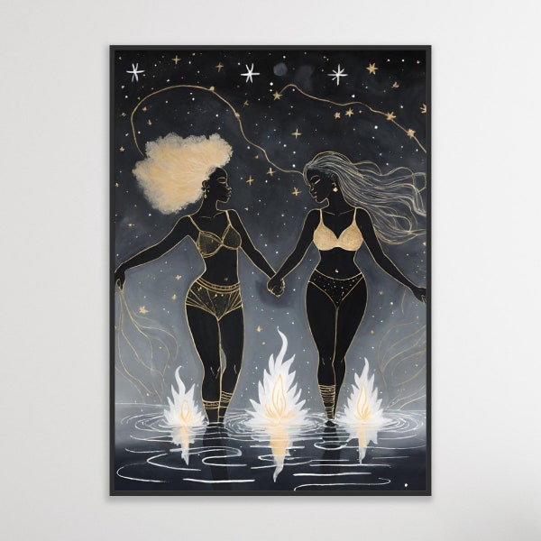 Black Spiritual Couples Art – Etsy