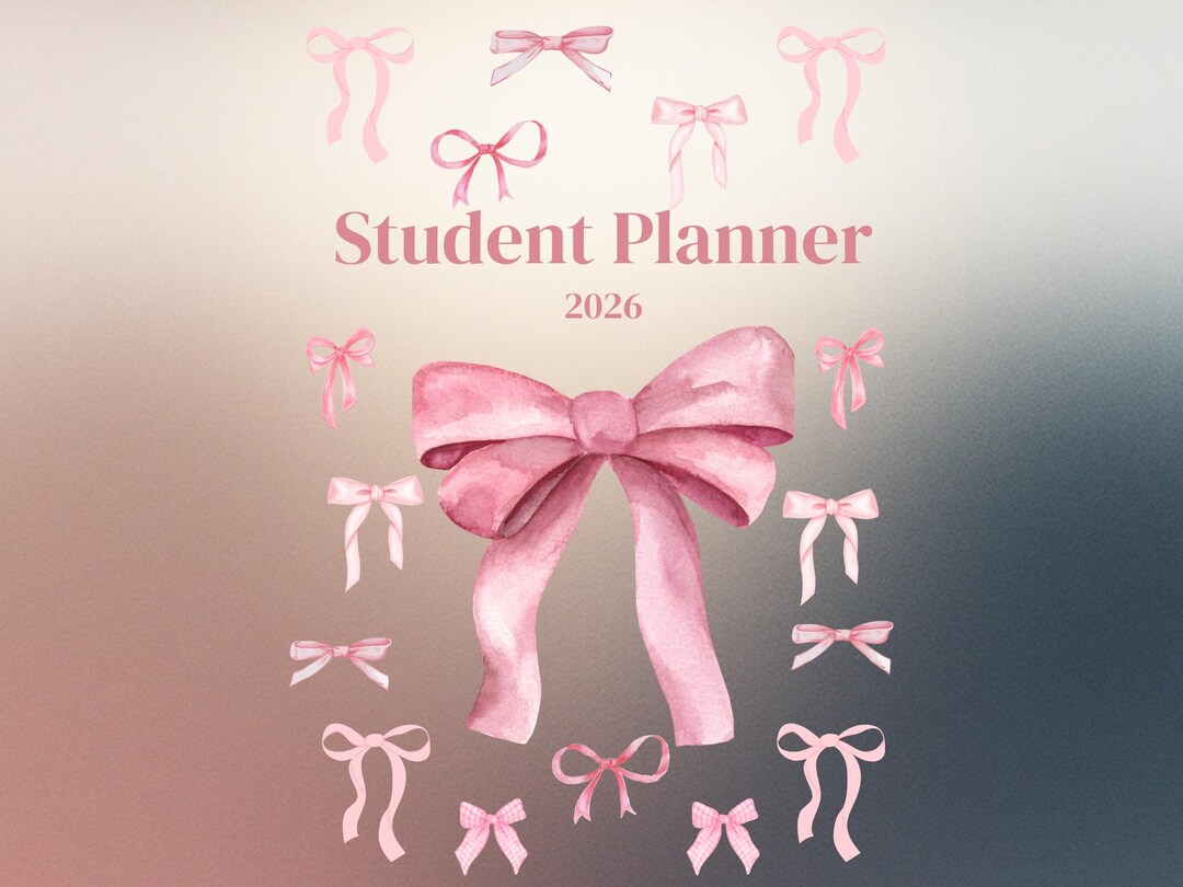 Aesthetic Student Digital Planner Editable Canva Template - Etsy