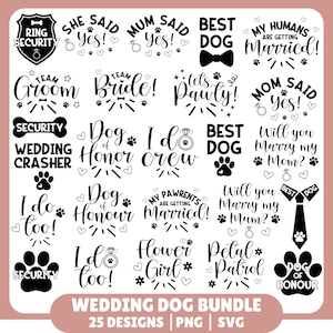 Bandana dla psa na wesele SVG, Ślub dla psa, Bandana dla psa, Strój ślubny dla psa, Koszula ślubna dla psa, Pobieranie cyfrowe, Pliki do cięcia Cricut,