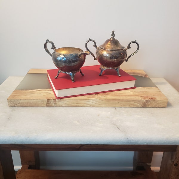 Rogers Silverplate Creamer & Sugar Bowl