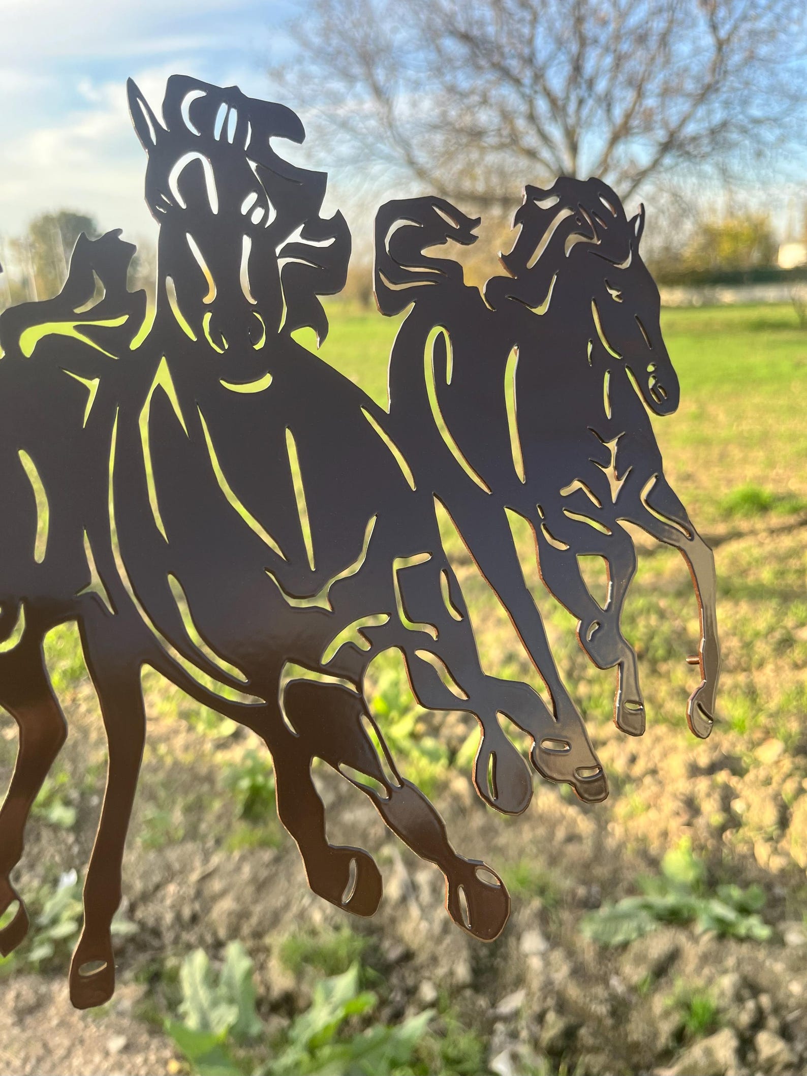 Stamped Metal Running Horses Seven Running Horses Metal Wall Art - Rustic Home Decor - Etsy
