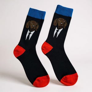 Doug the Dog Bamboo Socks | Quirky Animal Socks | Funny Gift for Men & Women | Eco-Friendly Bamboo Sock Gift