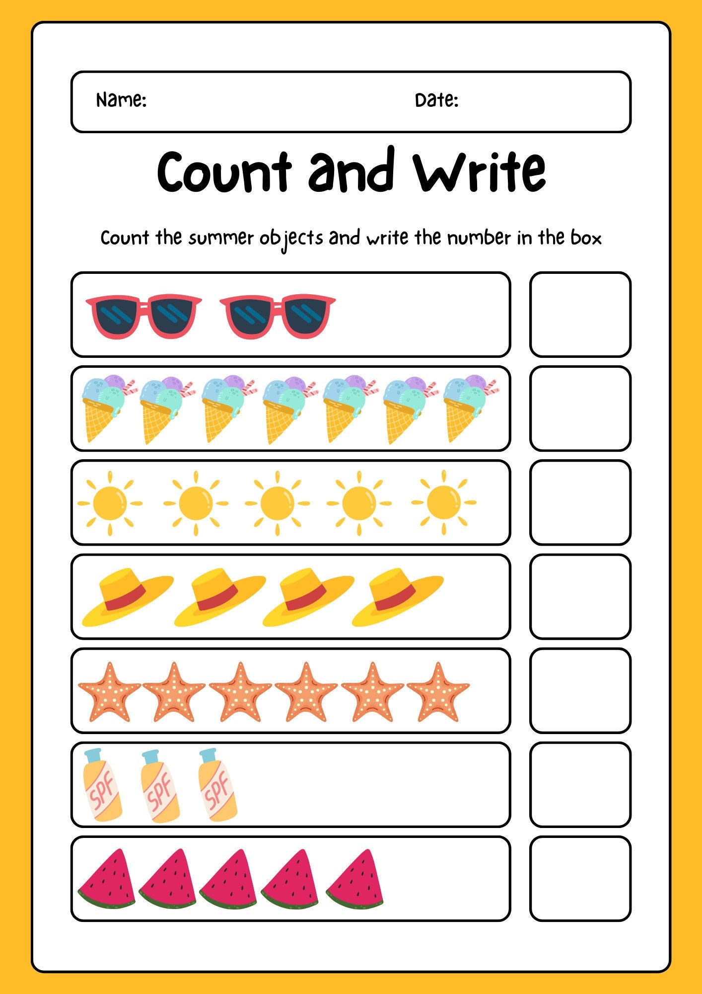Learning How To Count Learning How to Count Worksheets - Etsy