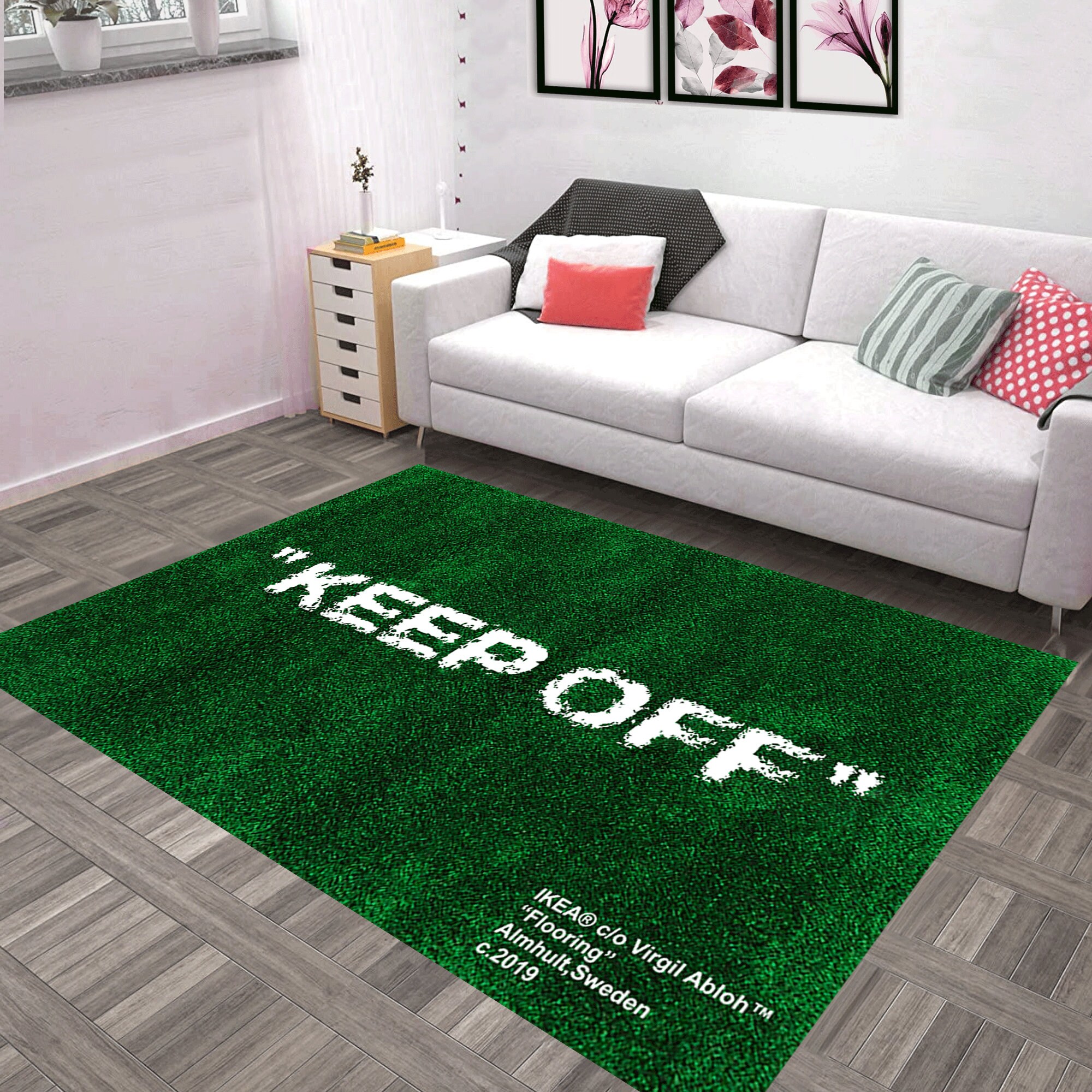 Fake off white ikea rug discount