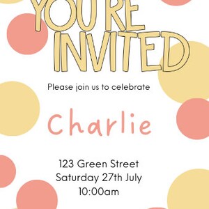 Kids Party Invitation