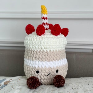 Birthday Cake Crochet PATTERN PDF ONLY, Cake Crochet Amigurumi Pattern in English, Plush Big Cake Crochet Pattern, Cake Guy Crochet Pattern