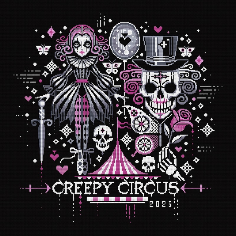 Creepy Cross Stitch - Etsy