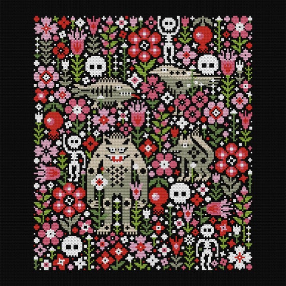 Tiny Monsters and Flowers in the Night Garden Cross Stitch Pattern (PDF  Download) - Etsy UK