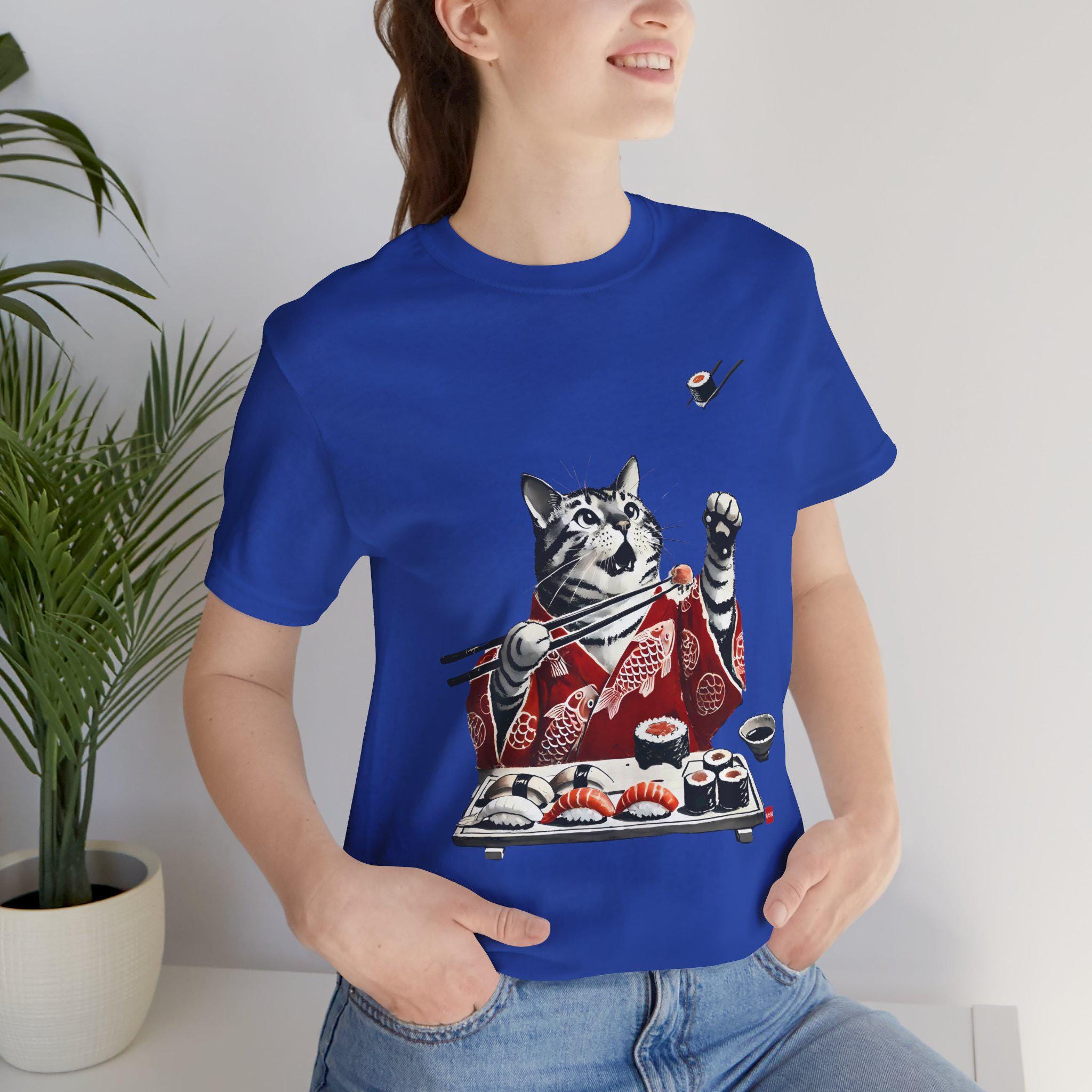 かわいい猫寿司Tシャツ、日本の食べ物Tシャツ、日本のギフト - Etsy 日本