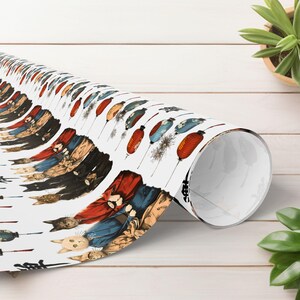 Kimono Cats Gift Wrapping Paper | 90gsm Fine Art Present Wrap image 6