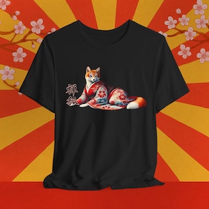 Kitsune T-Shirt: Japanese Yokai Fox Spirit, Ukiyoe Art