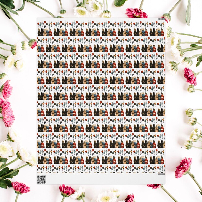 Kimono Cats Gift Wrapping Paper | 90gsm Fine Art Present Wrap image 10
