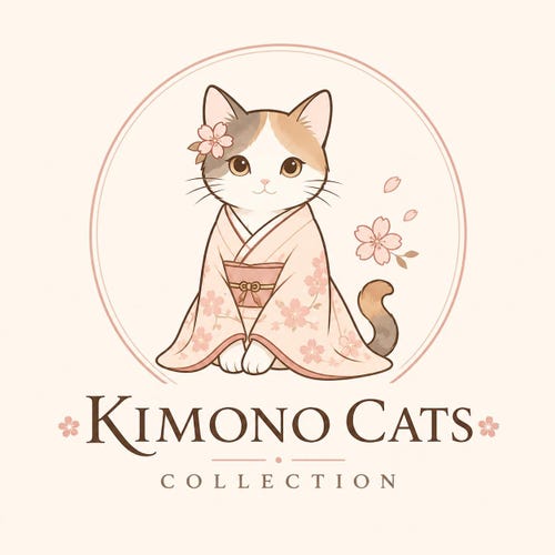 サムライキャットTシャツ：日本風ネコアート、ユニセックスコットンT