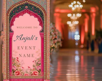 XL 8 x 4 FT 6X3 Tło ślubne, znak ślubny Sangeet, dostosowywany, Anand Karaj, zaręczyny, ceremonia Mehndi, Jago, Choora, Sangeet Digital